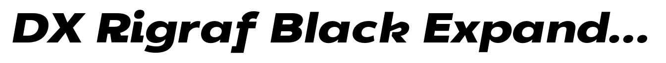 DX Rigraf Black Expanded Italic